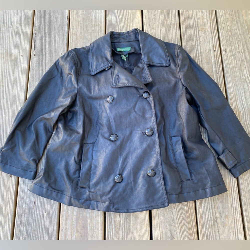 Ralph Lauren Jean Company Medium Black Button Down Jacket